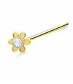 Flowery Straight Nose Stud NSKA-801